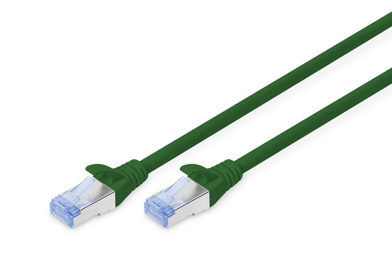 DIGITUS Patch-Kabel RJ-45 (M) zu RJ-45 (M) 0.5m CCA SF/UTP Cat 5e grün (DK-1532-005/G)
