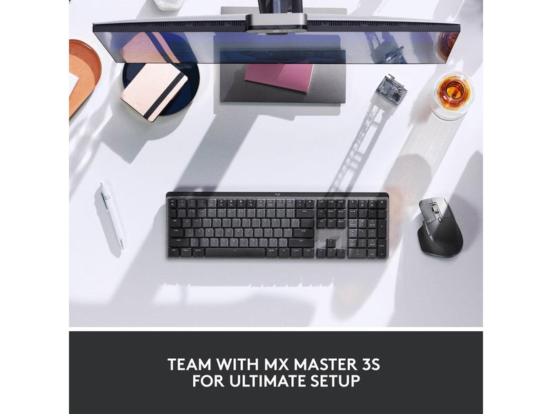 Logitech MX Mechanical Mini Minimalist Wireless Illuminated Performance Keyboard Graphite - Linear - US - Tastaturen - Englisch
