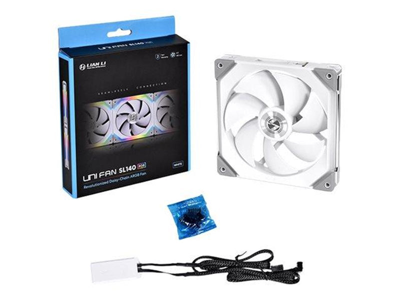 Lian Li UNI FAN SL140 - Gehäuselüfter - 140mm - Weiß - 30 dBA