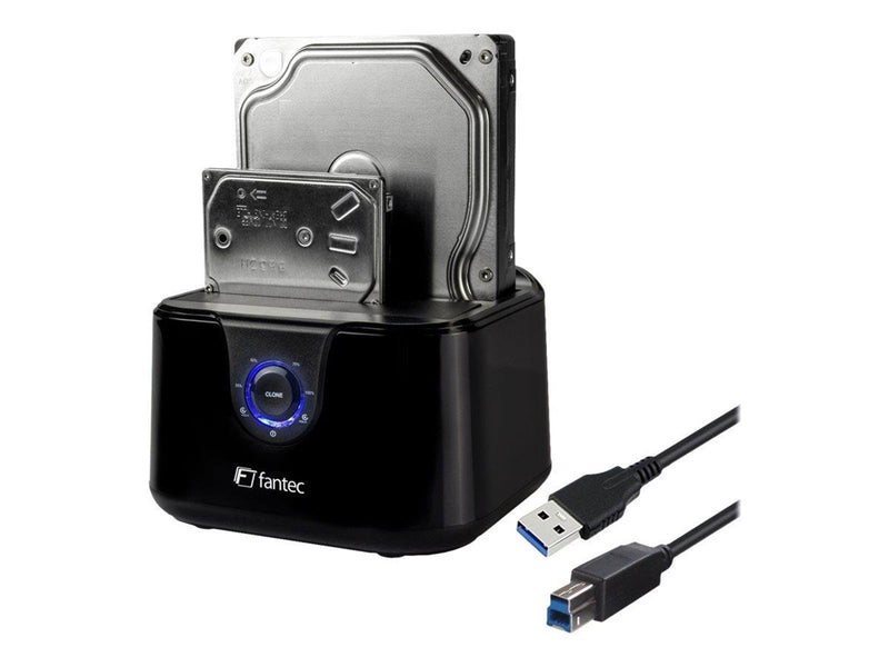 FANTEC DS-X2U3-Glanz - HDD / SSD docking station - SATA 6Gb/s - USB 3.0