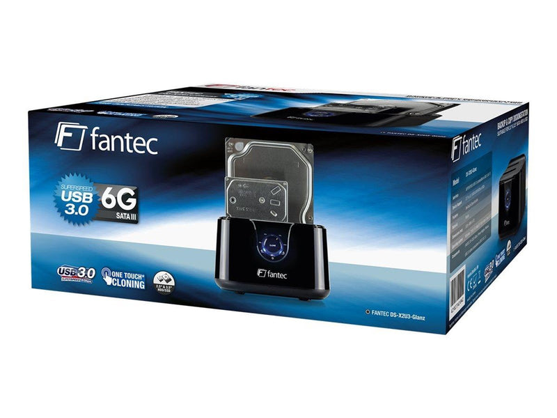 FANTEC DS-X2U3-Glanz - HDD / SSD docking station - SATA 6Gb/s - USB 3.0