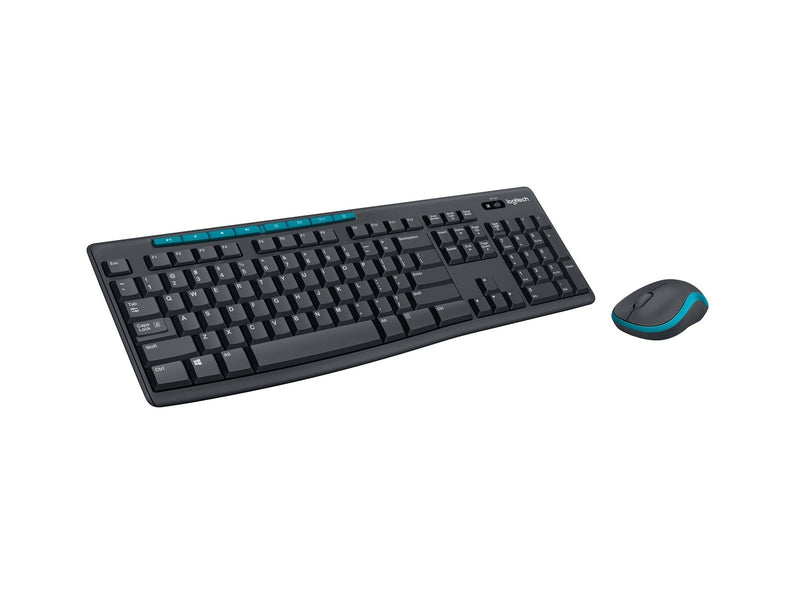 Logitech MK270 Wireless Combo - UK - Tastatur & Maus Set - Englisch - Schwarz