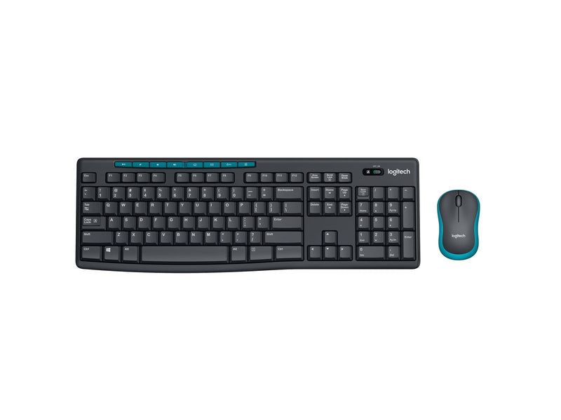 Logitech MK270 Wireless Combo - UK - Tastatur & Maus Set - Englisch - Schwarz