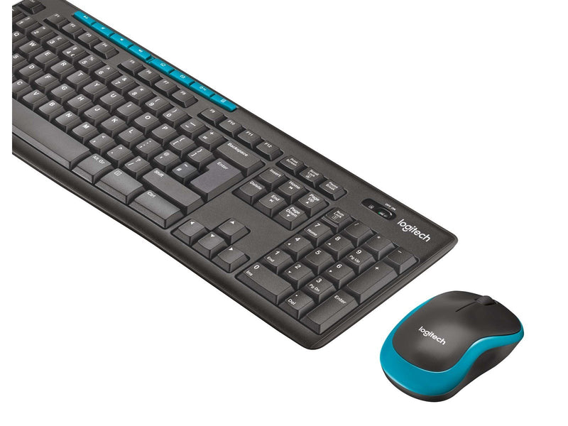 Logitech MK270 Wireless Combo - UK - Tastatur & Maus Set - Englisch - Schwarz