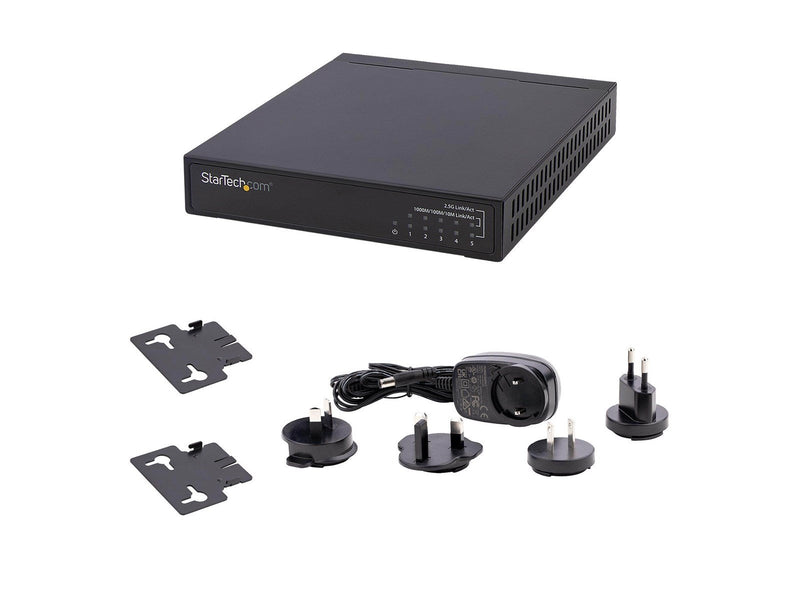 StarTech.com Unmanaged 2.5G Switch 5 Port Gigabit Switch