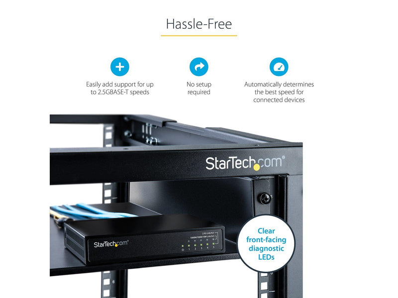 StarTech.com Unmanaged 2.5G Switch 5 Port Gigabit Switch