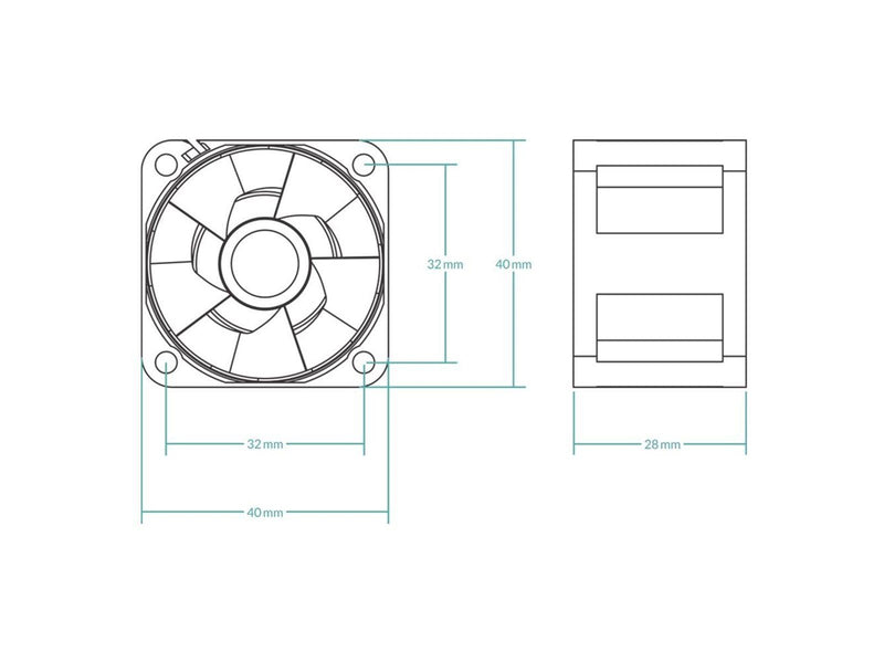 Arctic Server Fan S4028-6K - 5 Pack - Gehäuselüfter - 40mm - Schwarz