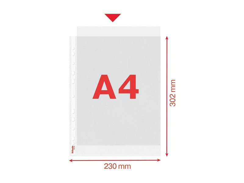 Esselte Lomme 55my PP prµget A4 T+ (100)