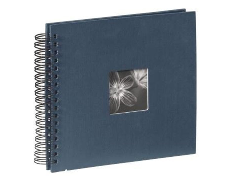 Hama "Fine Art" Spiral Album 28 x 24 cm 50 Black Pages blue