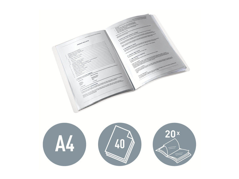 Leitz  WOW Sichtbuch Weiß