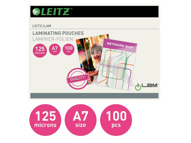 Leitz iLAM Heißlaminierfolien A7, 125 mic