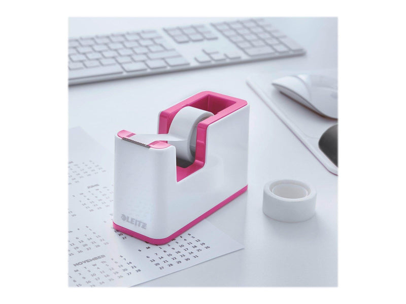 Leitz  WOW Klebeband-Tischabroller Duo Colour Pink