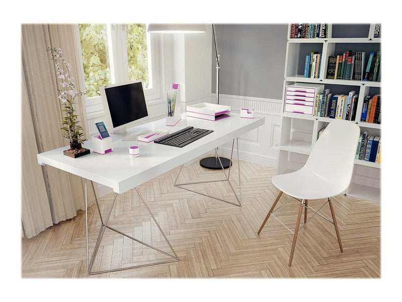 Leitz  WOW Klebeband-Tischabroller Duo Colour Pink