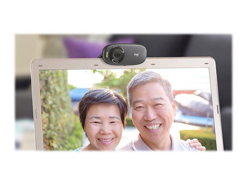 Logitech C310 HD Webcam Refresh - Black