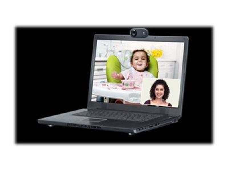 Logitech C310 HD Webcam Refresh - Black