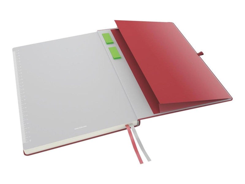 Leitz  Complete Notizbuch A4 kariert mit festem Einband Rot