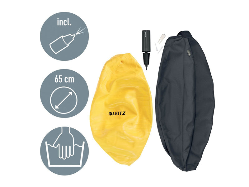 Leitz  Ergo Cosy Active Sitzball für aktives Sitzen Samtgrau