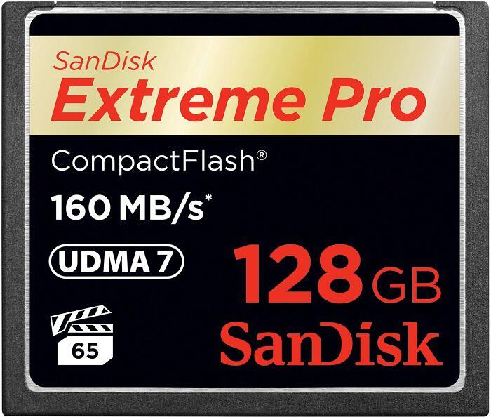 SanDisk Extreme PRO CompactFlash Speicherkarte 128GB