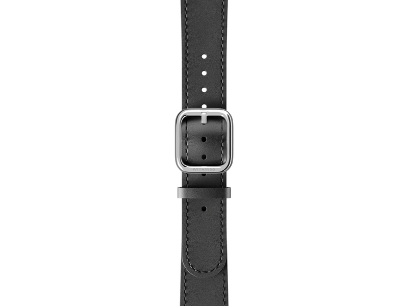 Withings Wristband Black leather 36mm