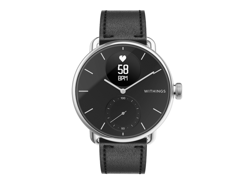 Withings Wristband Black leather 36mm