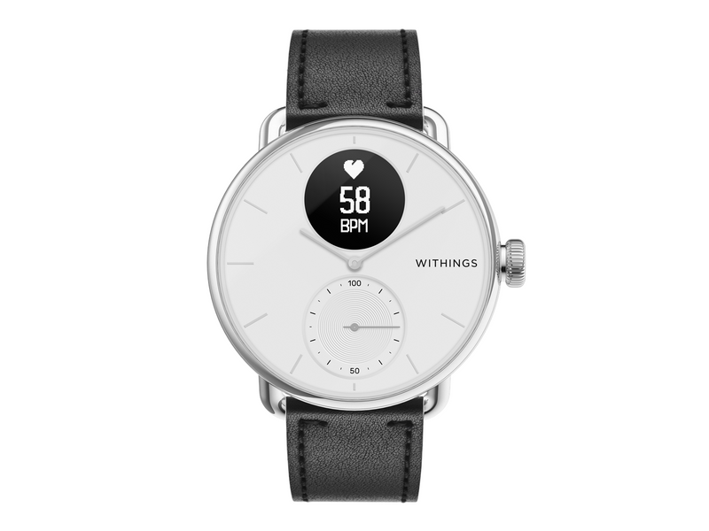 Withings Wristband Black leather 36mm