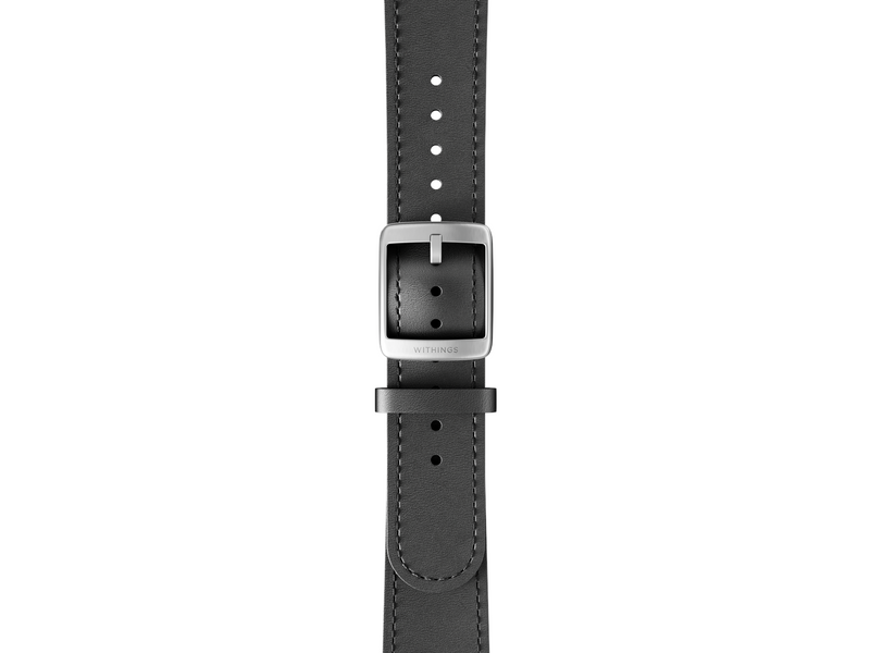 Withings Wristband Black leather 40mm