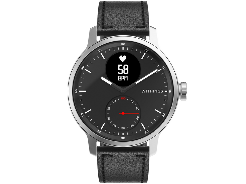 Withings Wristband Black leather 40mm