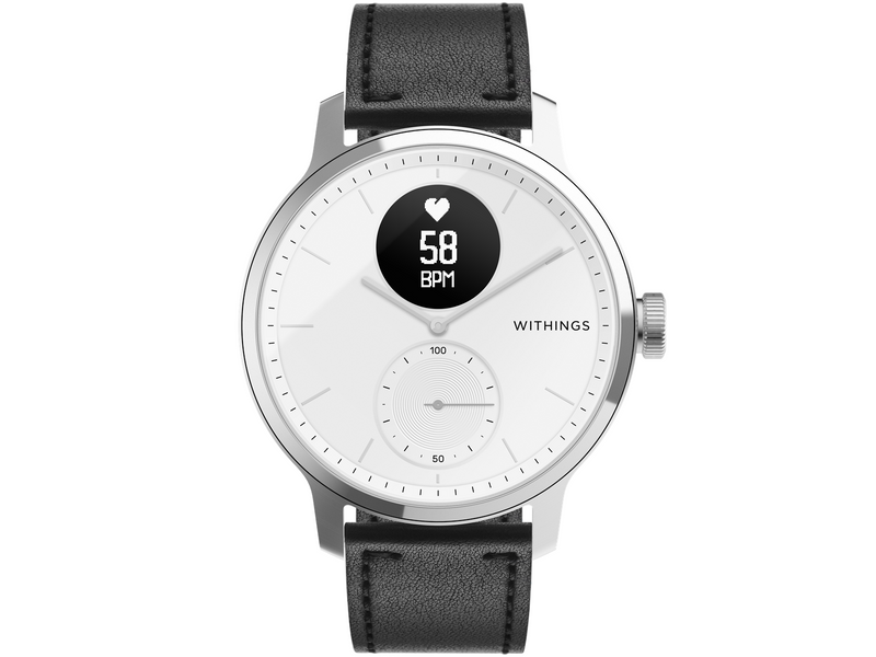 Withings Wristband Black leather 40mm