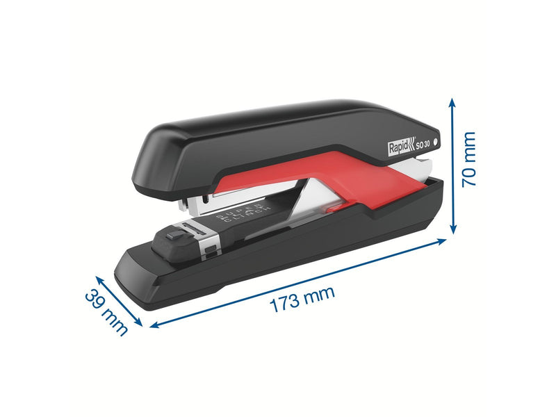 Rapid  Supreme Omnipress® Heftgerät SO30 Schwarz/Rot