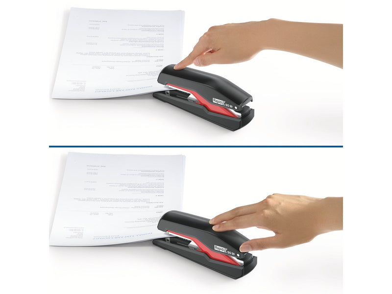 Rapid  Supreme Omnipress® Heftgerät SO30 Schwarz/Rot