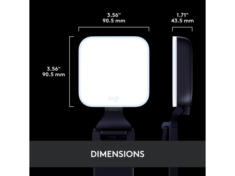 Logitech Litra Glow Premium Streaming Light with TrueSoft - Graphite