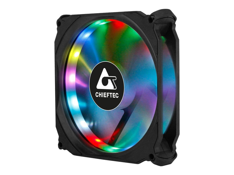 Chieftec CF-1225-RGB 1er-RGB Tornado Tornado - Gehäuselüfter - 120mm - Schwarz