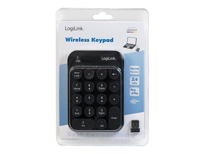 LogiLink Wireless keyboard 2.4 GHz with touchpad - Tastaturen - Schwarz