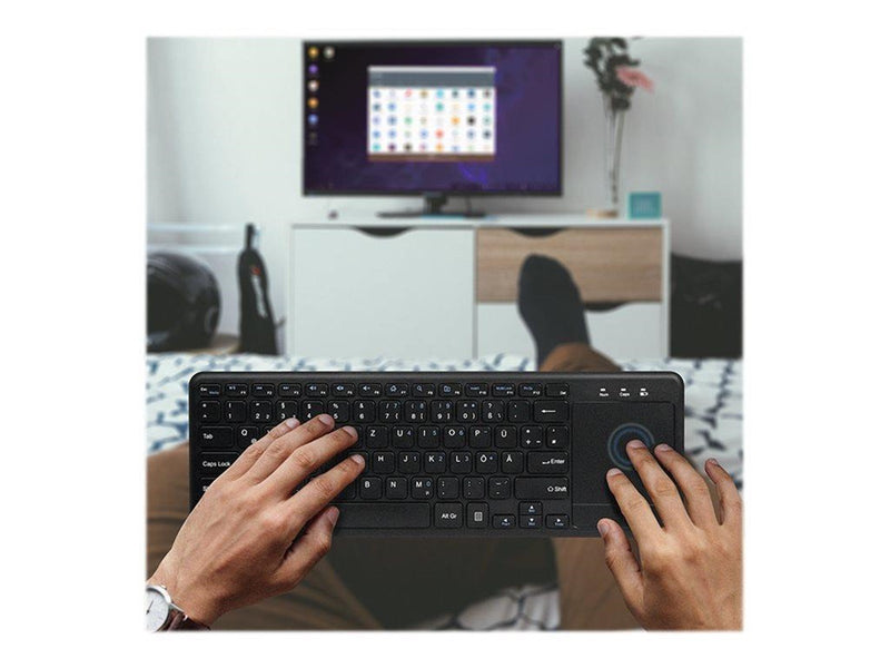 LogiLink Wireless keyboard 2.4 GHz with touchpad - Tastaturen - Schwarz