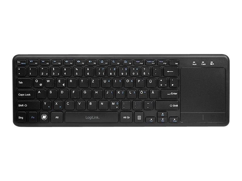 LogiLink Wireless keyboard 2.4 GHz with touchpad - Tastaturen - Schwarz