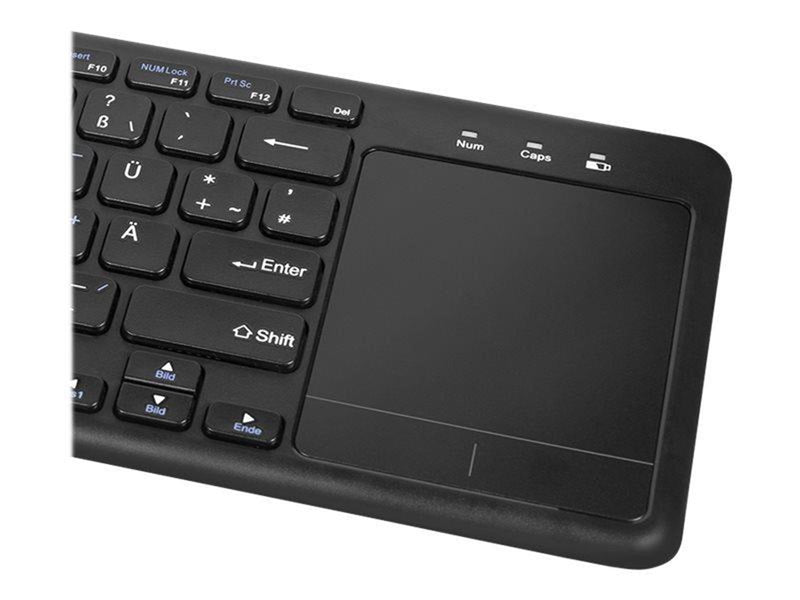 LogiLink Wireless keyboard 2.4 GHz with touchpad - Tastaturen - Schwarz