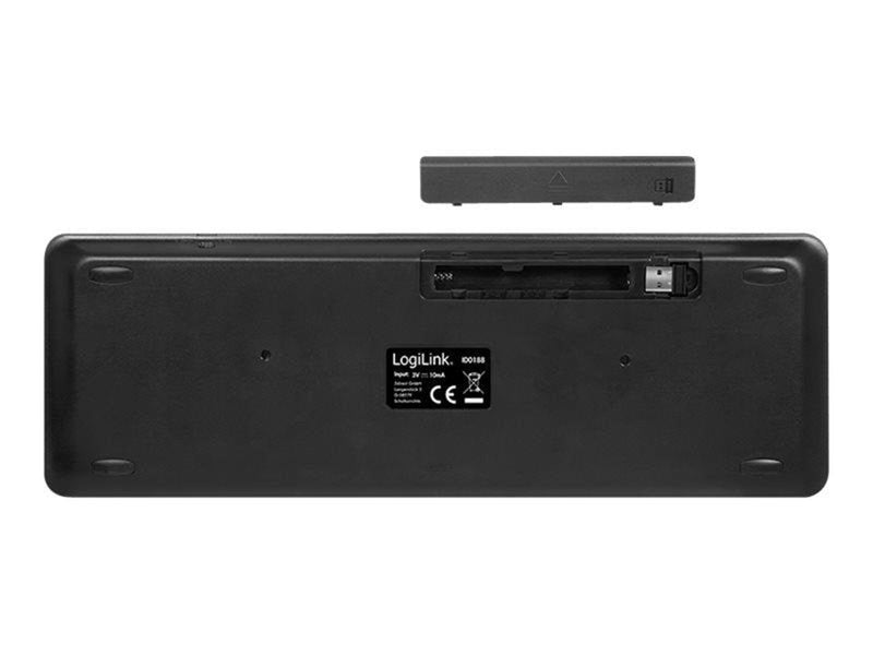 LogiLink Wireless keyboard 2.4 GHz with touchpad - Tastaturen - Schwarz