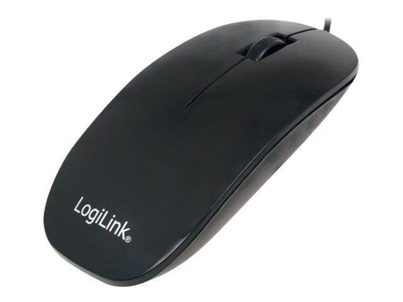 LogiLink Mouse optical black flat - Maus (Schwarz)