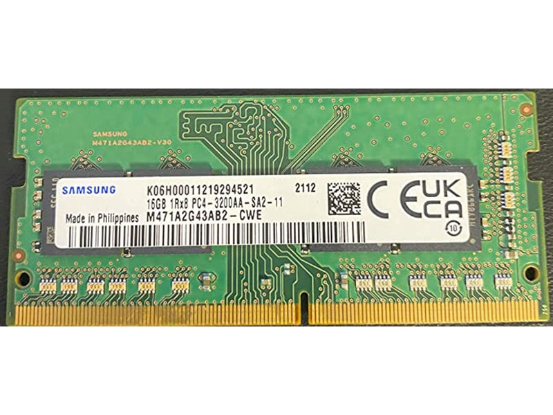 Samsung - DDR4 - module - 16 GB - SO-DIMM 260-pin - 3200 MHz / PC4-25600 - unbuffered