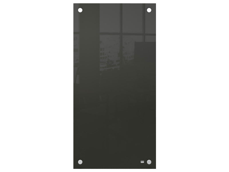 Nobo  Schmales Glas Whiteboard 30 x 60 cm Schwarz