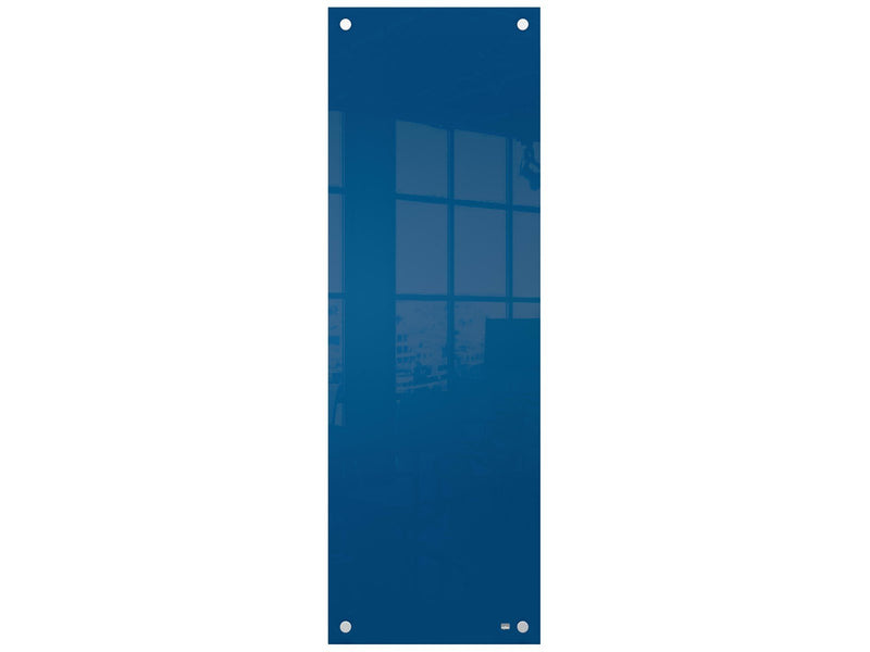 Nobo  Schmales Glas Whiteboard 30 x 90 cm Blau