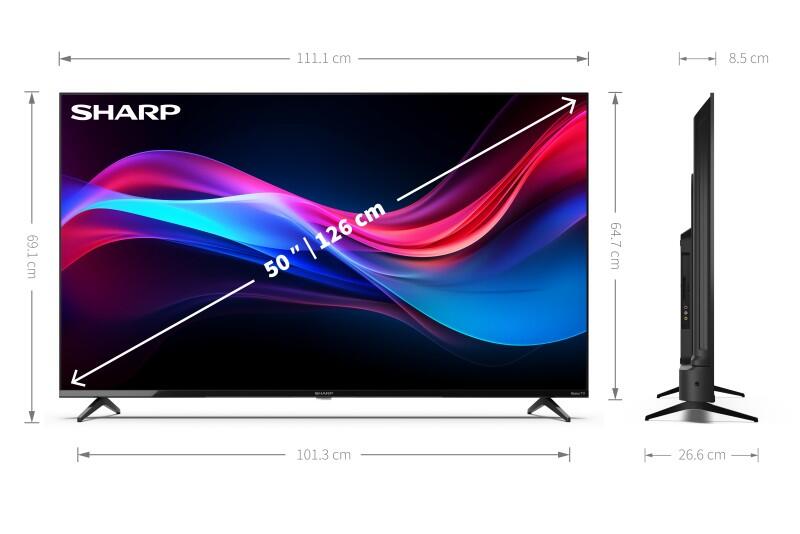 Sharp 50GJ4225E 4K Ultra HD Roku TV-Gerät 126 cm (50')