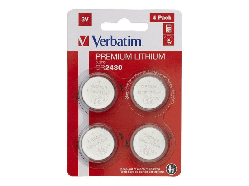 Verbatim battery - 4 x CR2430 - Li