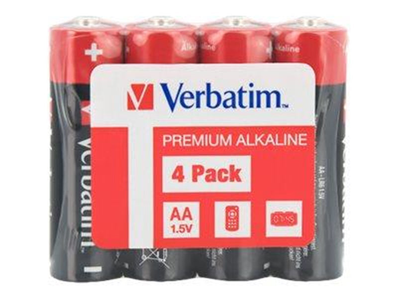 Verbatim battery - 4 x AA / LR6 - Alkaline