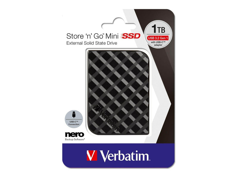 Verbatim Store 'n' Go - Extern Festplatte - 1TB - Schwarz