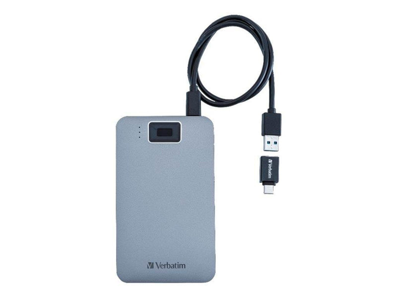 Verbatim Executive Fingerprint Secure - Extern Festplatte - 1TB - Grau