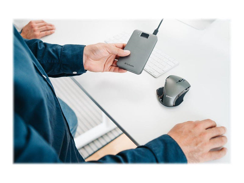Verbatim Executive Fingerprint Secure - Extern Festplatte - 1TB - Grau