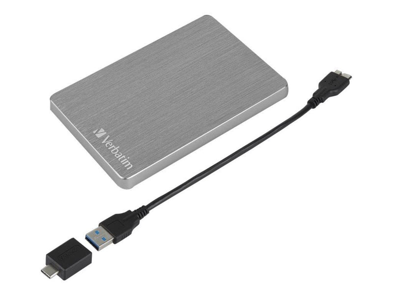 Verbatim Store 'n' Go Slim - Extern Festplatte - 2TB - Silber
