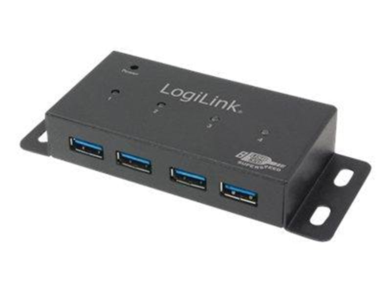 LogiLink USB 3.0 hub 4-Port metal housing USB-Hubs - USB 3.2 - 4