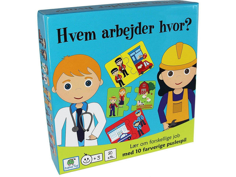 Forlaget Globe Hvem arbejder hvor? (DK)